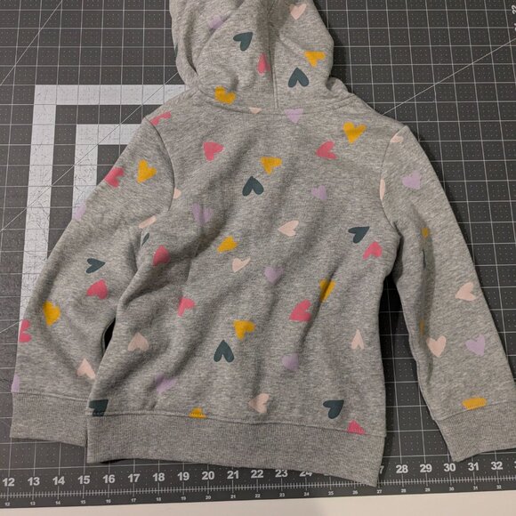 Cat & Jack Sweatshirt - New With Tags - 4T - Gray with hearts - Picture 4 of 4